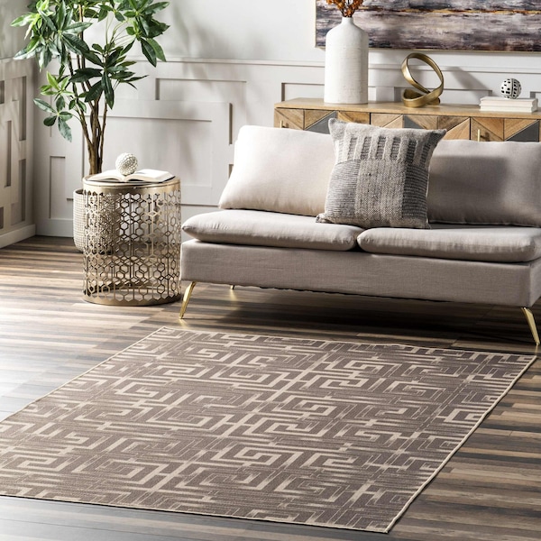 Nuloom Sufia Geometric Easy-Jute Machine Washable Area Rug 3ft x 5ft BIWL23A-305 - main